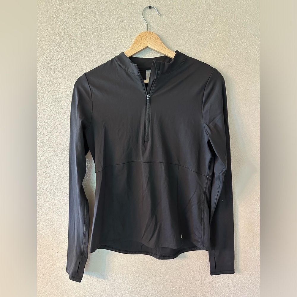 Calia Women’s Run Long Sleeve Quarter Zip Pullover Black Size M